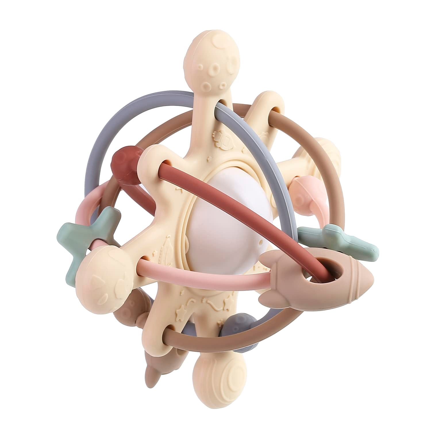 Silicone Baby Teether Rattle Ball