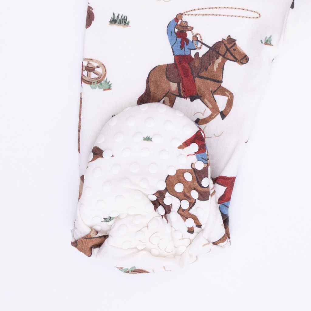 Buckaroo Western - 2 Way Zipper Footie