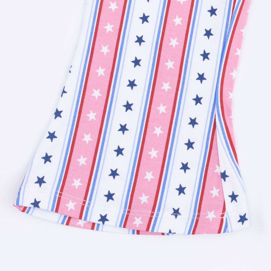 Stars and Stripes - Peplum Tank with Baby Bells
