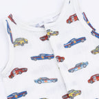 Race Cars - Sleeveless Shortie Romper