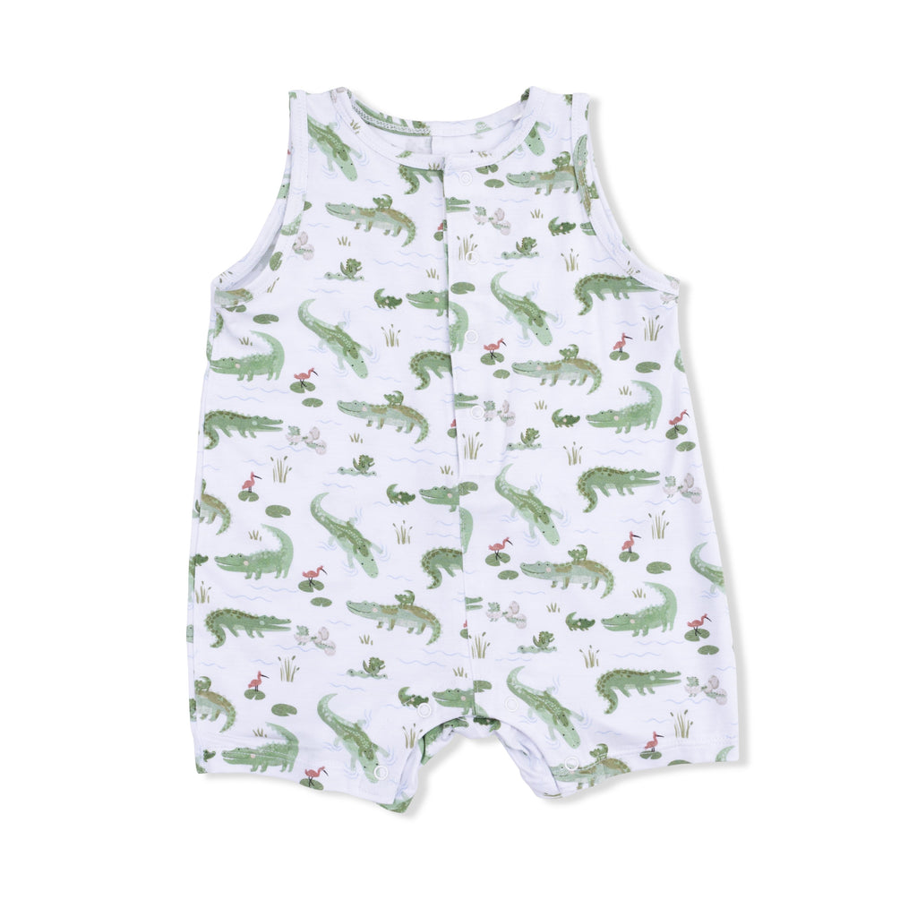 Crayon Alligators - Sleeveless Shortie Romper