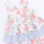 Cute Little Roses - Ruffle Sunsuit