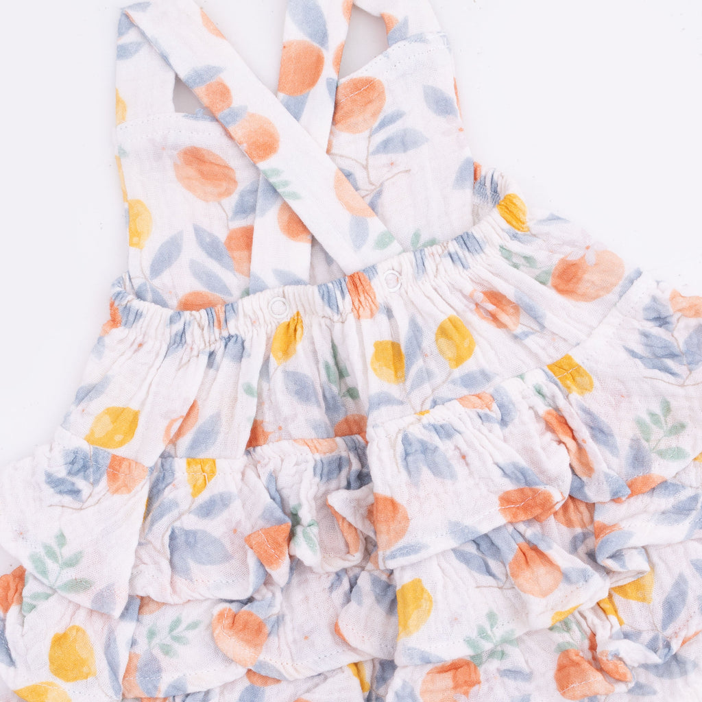 Citrus Floral - Ruffle Sunsuit