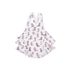 Cowgirl Boots - Ruffle Sunsuit