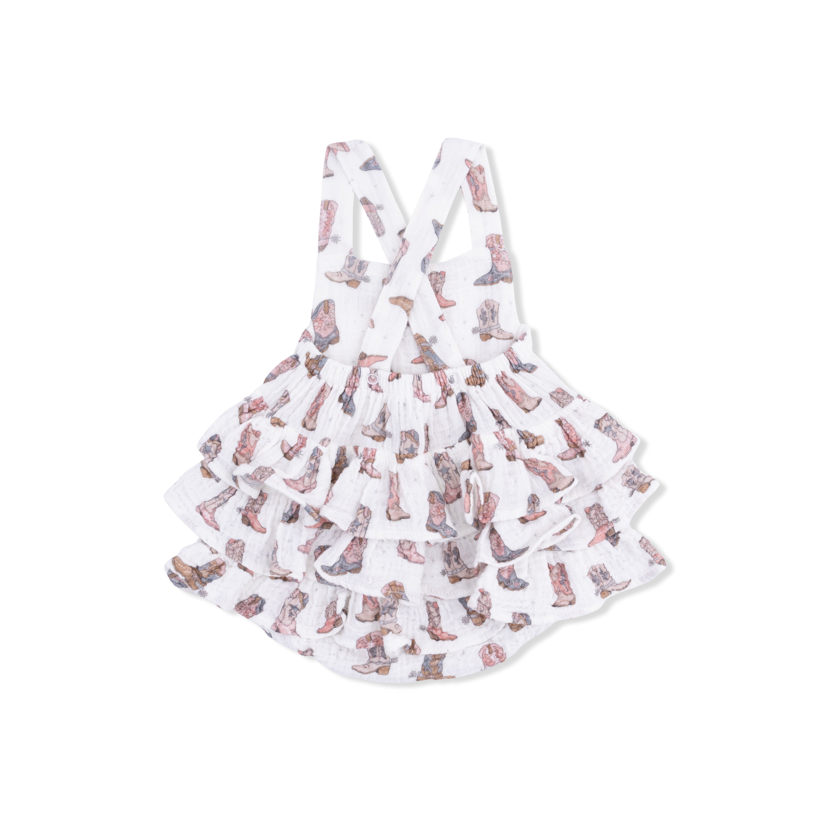 Cowgirl Boots - Ruffle Sunsuit