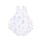 Floral Sea Creatures - Ruffle Sunsuit