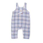 Western Boot Plaid - Crew Neck Tee with Overalls