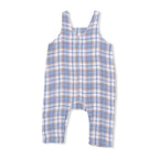Western Boot Plaid - Crew Neck Tee with Overalls