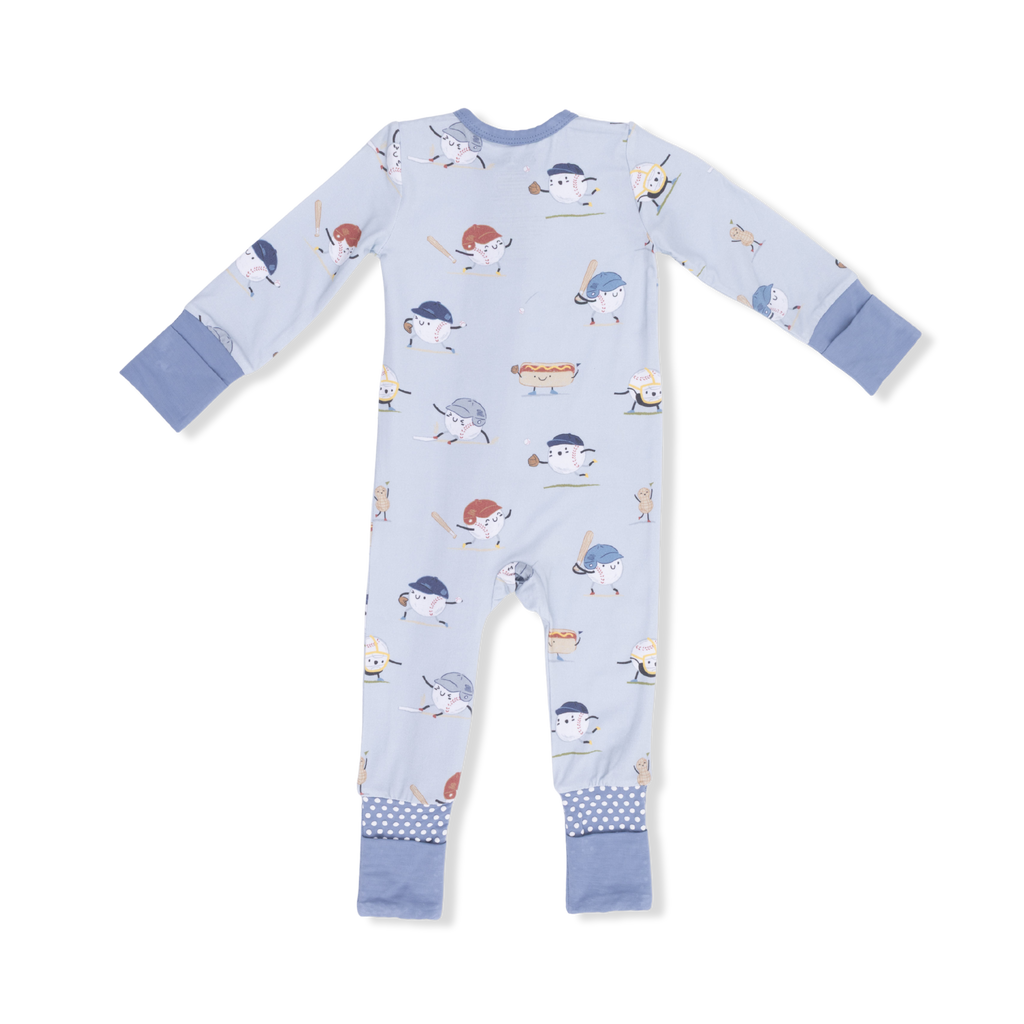 Baseballs Playing Baseball - Convertible Romper