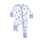 Bubbly Sailboats Blue - Convertible Romper