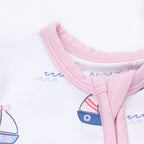 Bubbly Sailboats Pink - Convertible Romper