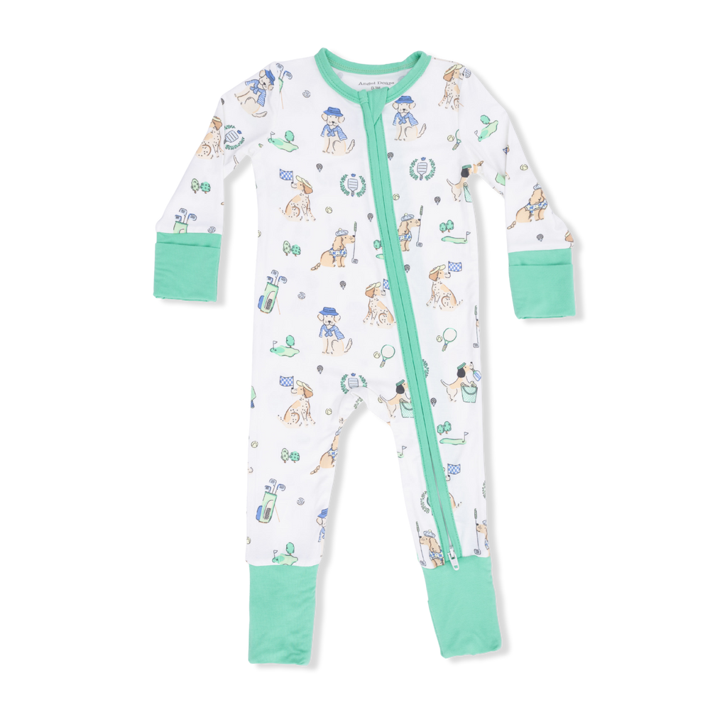 Country Club Dogs Neutral - Convertible Romper
