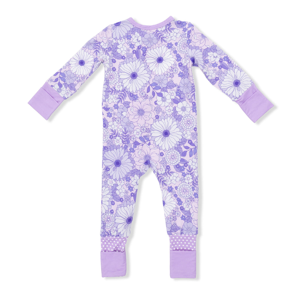 Lacy Lavender Floral - Convertible Romper