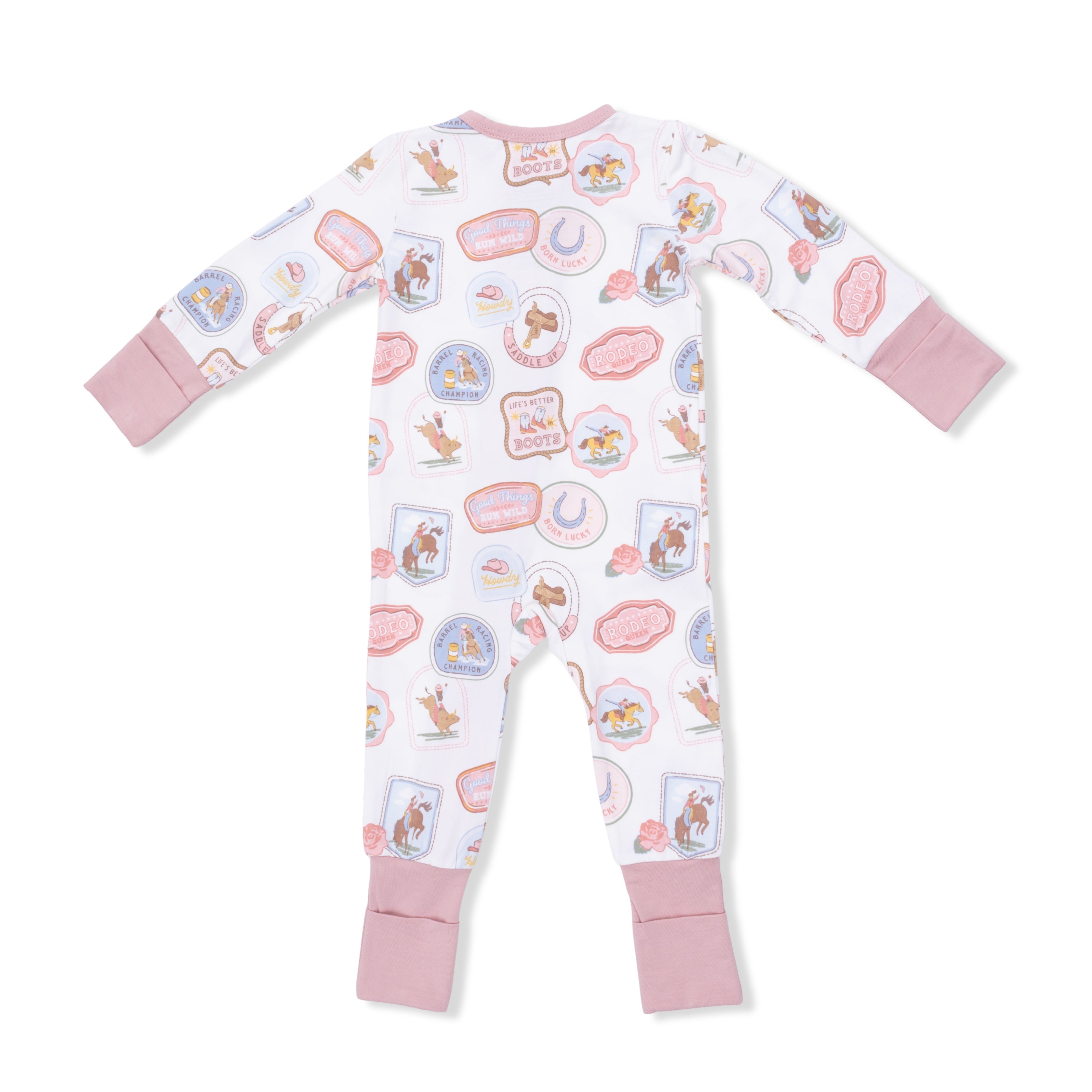 Rodeo Patches Pink - Convertible Romper