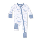 Watercolor Blue Whales - Convertible Romper