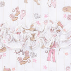 Cowgirl Nursery - 2 Way Ruffle Front Zipper Footie