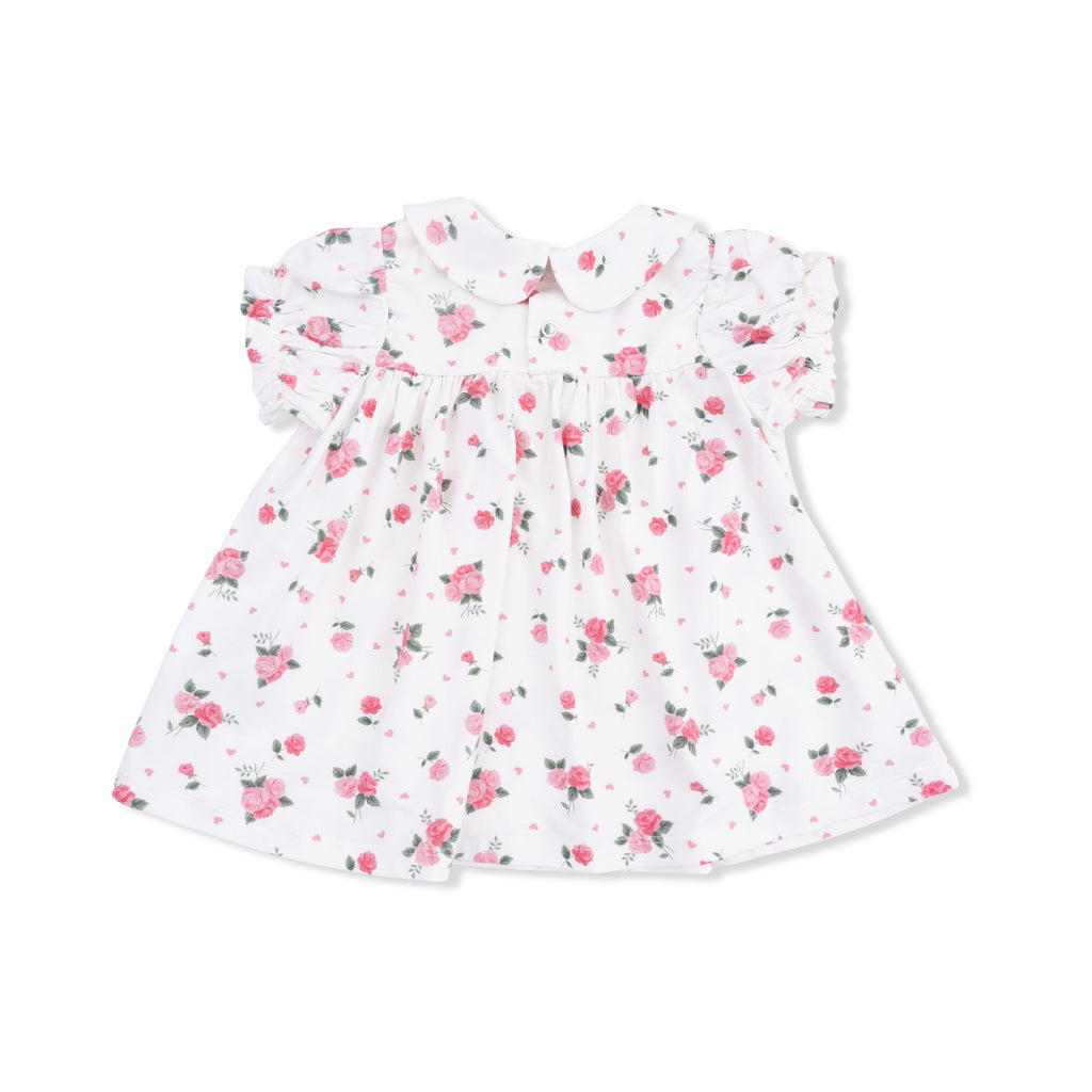 Pink Rosettes - Smocked Dress Set