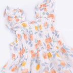 Citrus Floral - Smocked Sundress with Bloomer