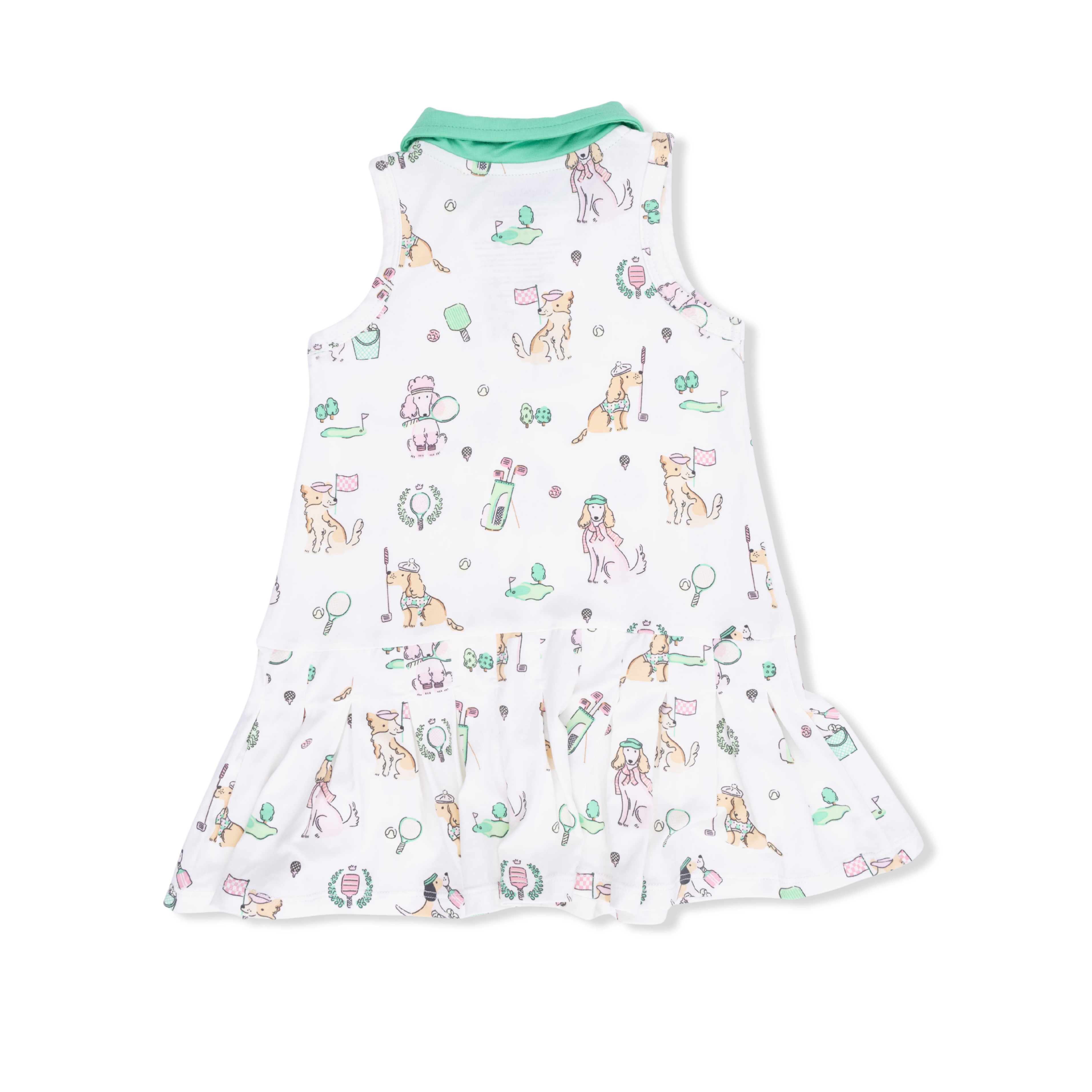 Country Club Dogs Pink - Polo Tennis Dress with Cartwheel Short