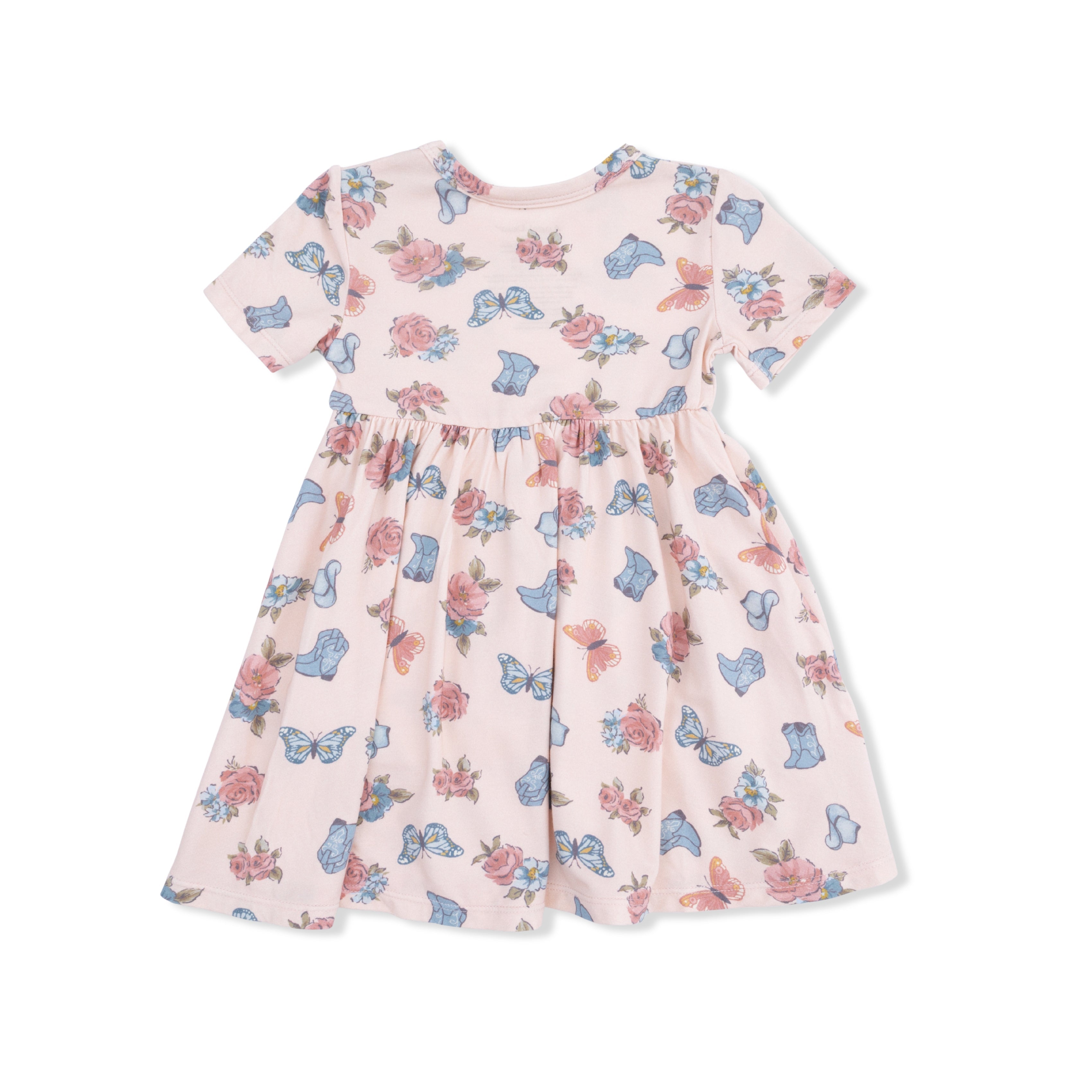 Country Girl Boots - Twirly Dress with Ruffle Pockets