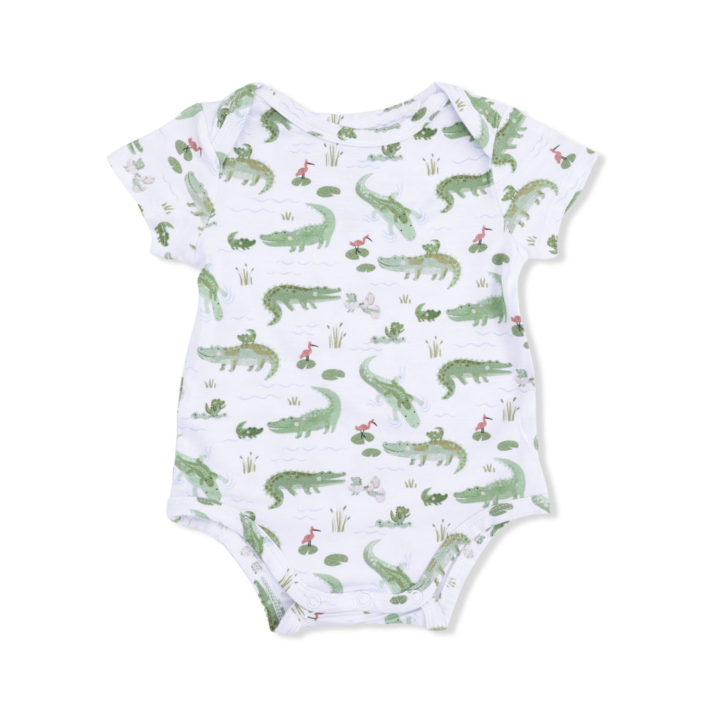 Crayon Alligators - Short Sleeve Bodysuit