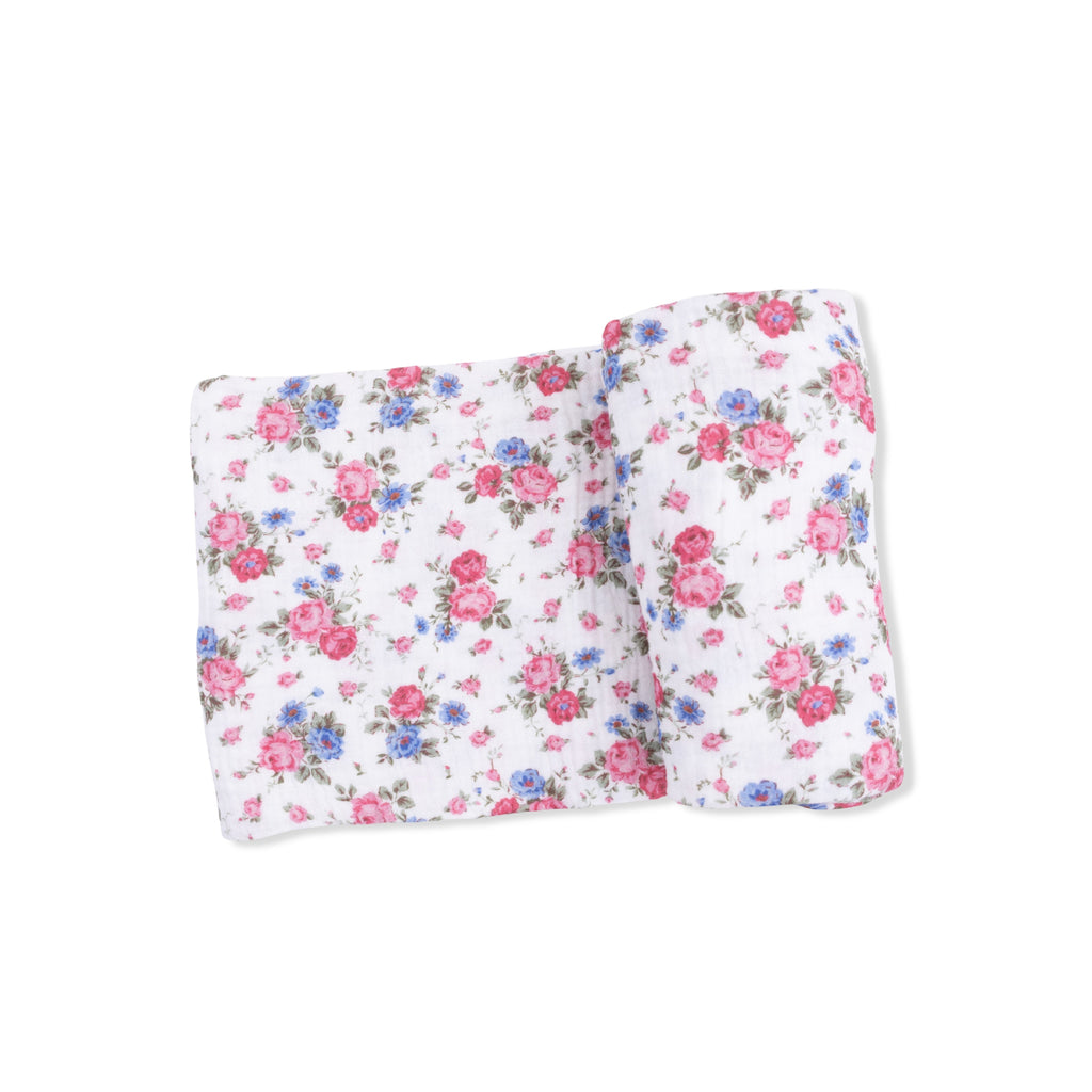 Cabbage Roses - Swaddle Blanket