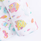 Sunny Coral Reef Fish - Swaddle Blanket