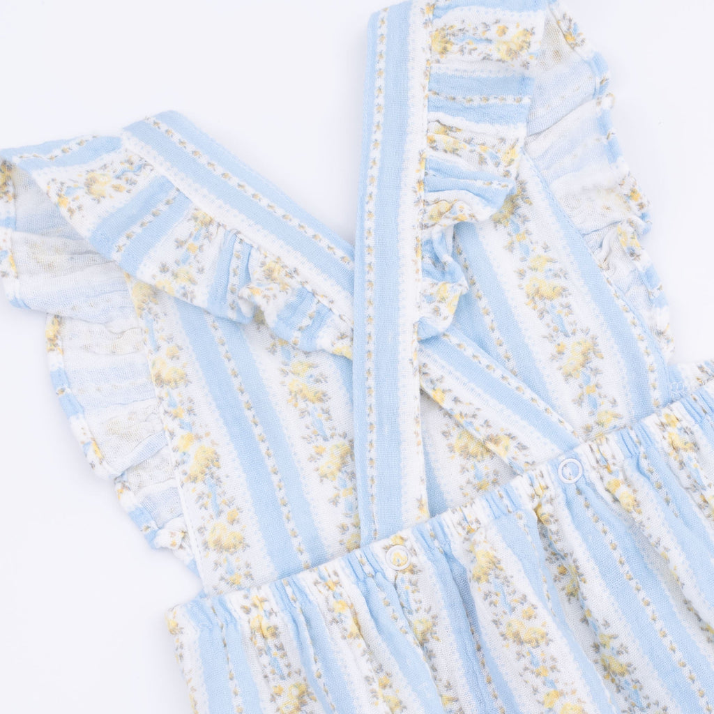 Odalys Floral Stripe - Sunsuit & Headband