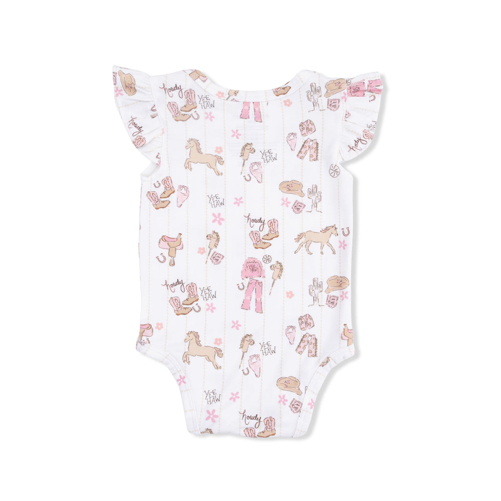 Cowgirl Nursery - Ruffle Sleeve Bodysuit