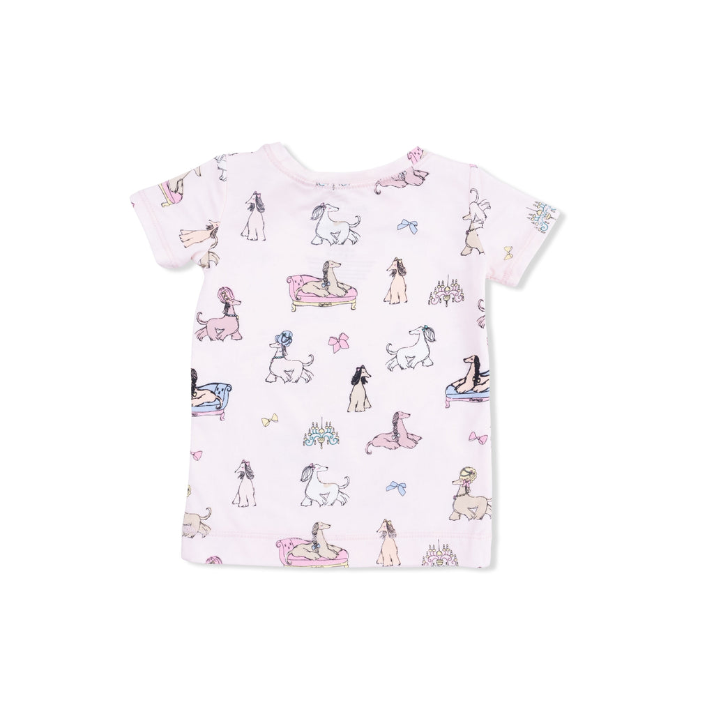 Fancy Hounds with Bows - Short Sleeve Loungewear Set
