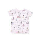 Fancy Hounds with Bows - Short Sleeve Loungewear Set