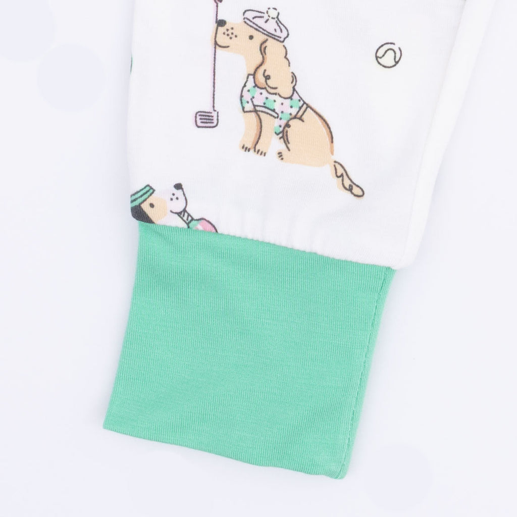Country Club Dogs Pink - Short Sleeve Loungewear Set