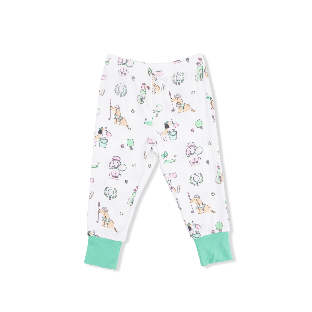 Country Club Dogs Pink - Short Sleeve Loungewear Set
