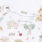 Cute Farm Animals Uni - Short Sleeve Loungewear Set