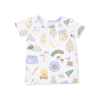 Camping Blue - Short Sleeve Loungewear Set