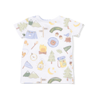 Camping Blue - Short Sleeve Loungewear Set