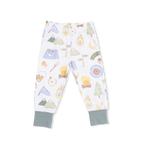 Camping Blue - Short Sleeve Loungewear Set