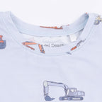 Construction Vehicles - Short Sleeve Loungewear Set