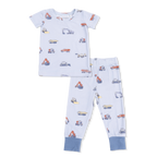 Construction Vehicles - Short Sleeve Loungewear Set