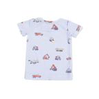 Construction Vehicles - Short Sleeve Loungewear Set