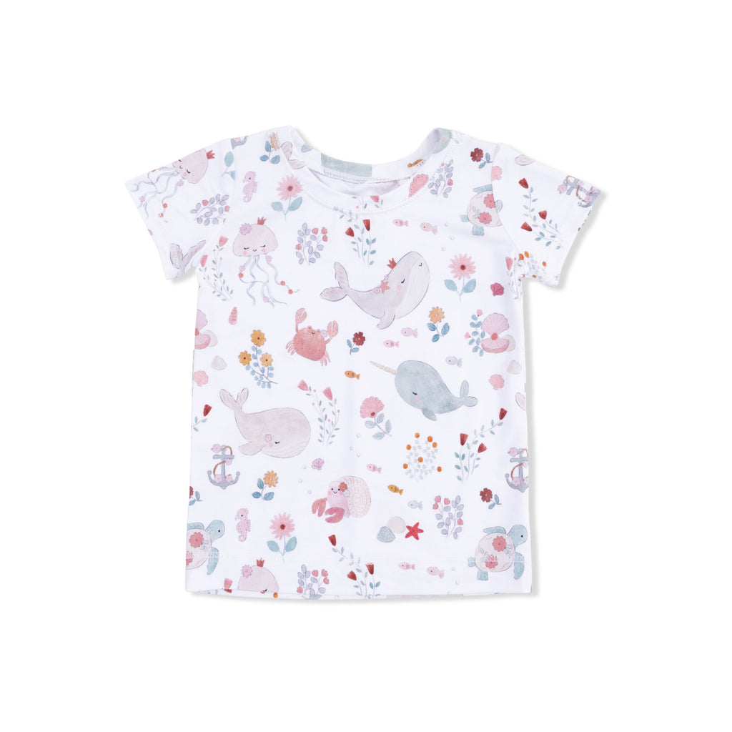 Garden Sea Creatures - Short Sleeve Loungewear Set