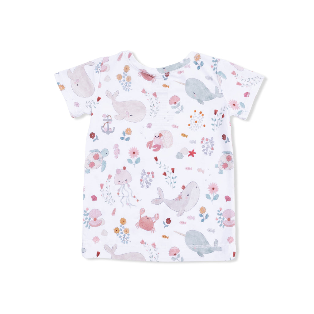 Garden Sea Creatures - Short Sleeve Loungewear Set