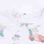 Golfing Teddy Bears - Short Sleeve Loungewear Set