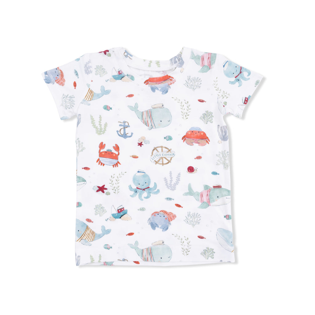Sailor Sea Creatures - Short Sleeve Loungewear Set