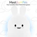 LumiPets® Bunny Night Light for Kids - Silicone Rabbit Nursery Lamp
