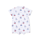 Bubbly Sailboats Blue - Polo Shortie
