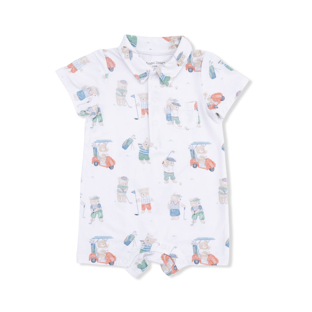 Golfing Teddy Bears - Polo Shortie