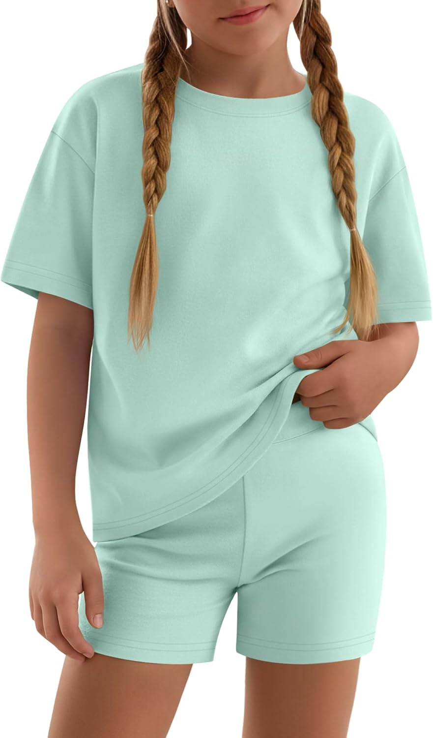 Girls Summer T-Shirt & Shorts Set