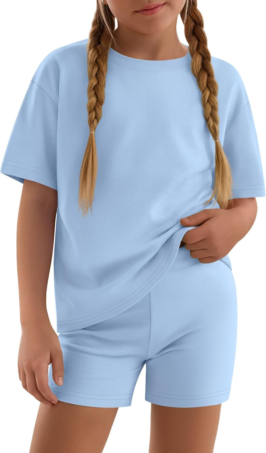 Girls Summer T-Shirt & Shorts Set