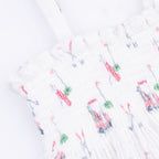 Baby Golf Carts Pink - Smocked Top with Bloomer
